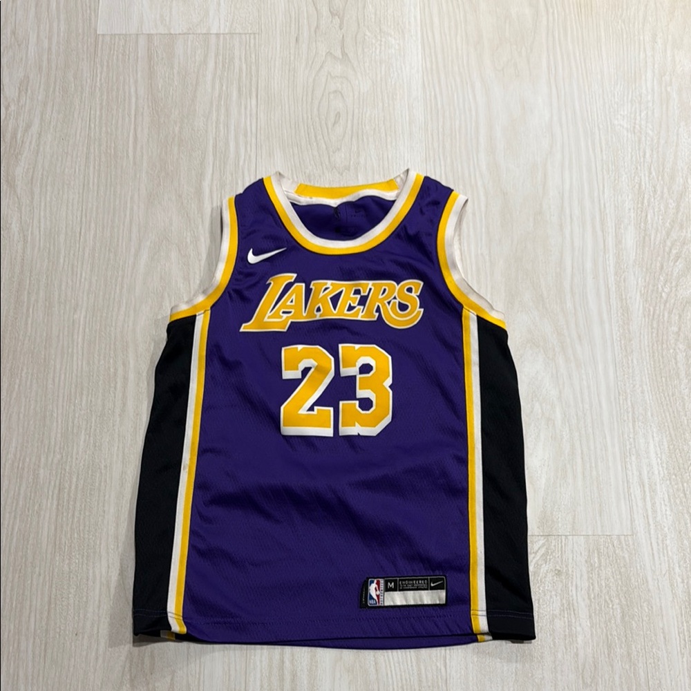 Nike Purple and Yellow Lakers Jersey
